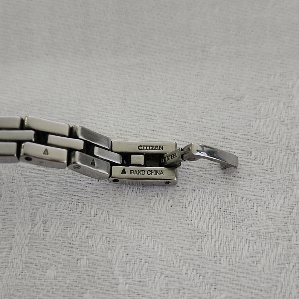 Citizen Eco-Drive Bangle Style with Swarovski Crystals Black Face Ladies Watch - Picture 6 of 8